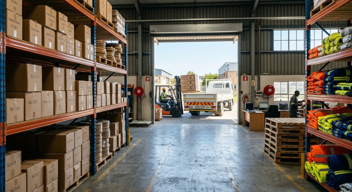 KBBG Transport and Logistics warehouse and loading bay